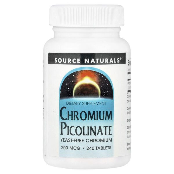 Source Naturals, Chromium Picolinate, 200 µg, 240 tablets