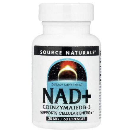 Source Naturals, NAD+, Coenzyme B3 Vitamin, 60 lozenges