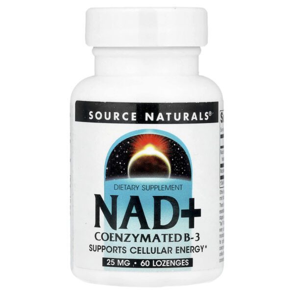 Source Naturals, NAD+, Coenzyme B3 Vitamin, 60 lozenges