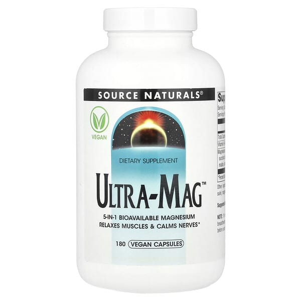 Source Naturals, Ultra-Mag™, 180 capsules végétaliennes