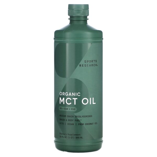Sports Research Organic MCT Oil, 946 ml