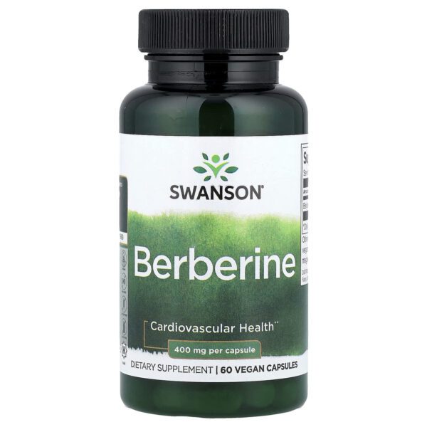Swanson Berberine, 400 mg, 60 capsules with sticker
