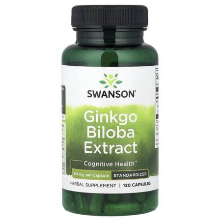 Swanson Ginkgo Biloba Extract, 60 mg, 120 capsules