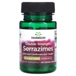 Swanson Serrazimes High Efficacy, 34 mg, 60 Vegetarian Capsules