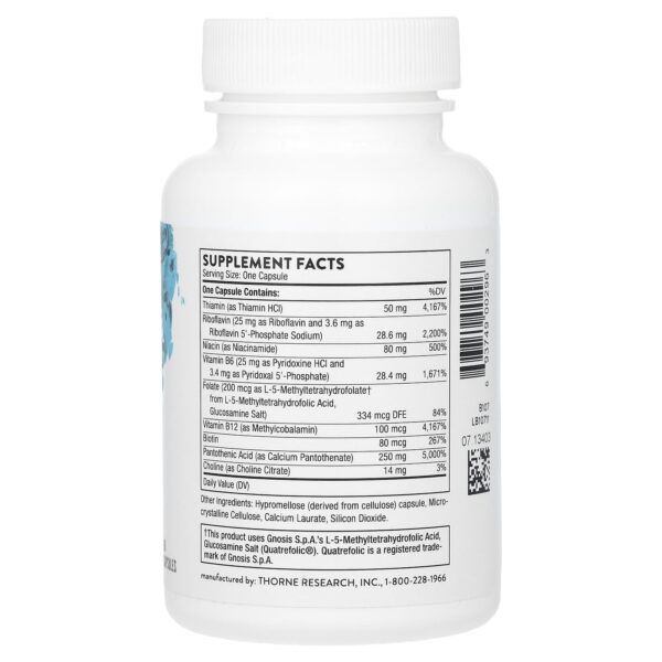 Thorne Research Stress B-Complex Gelatin-Free, 60 Vegetable Capsules