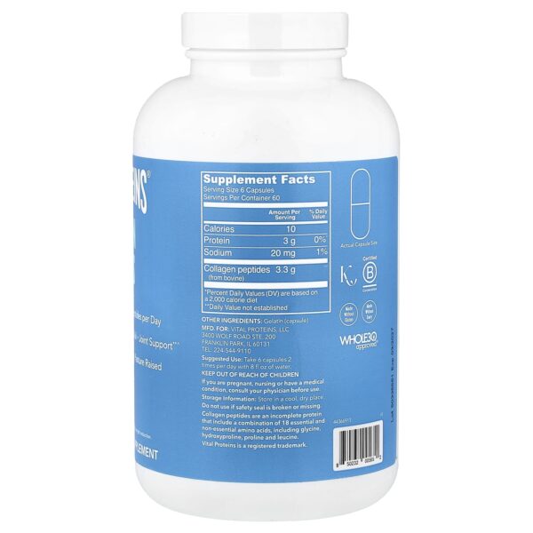 Vital Proteins Collagen Peptides, 360 capsules