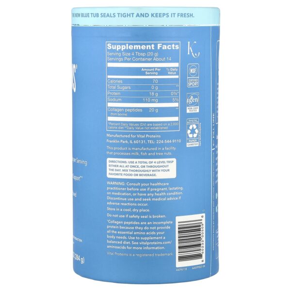 Vital Proteins Collagen Peptides, Unflavored, 284 g