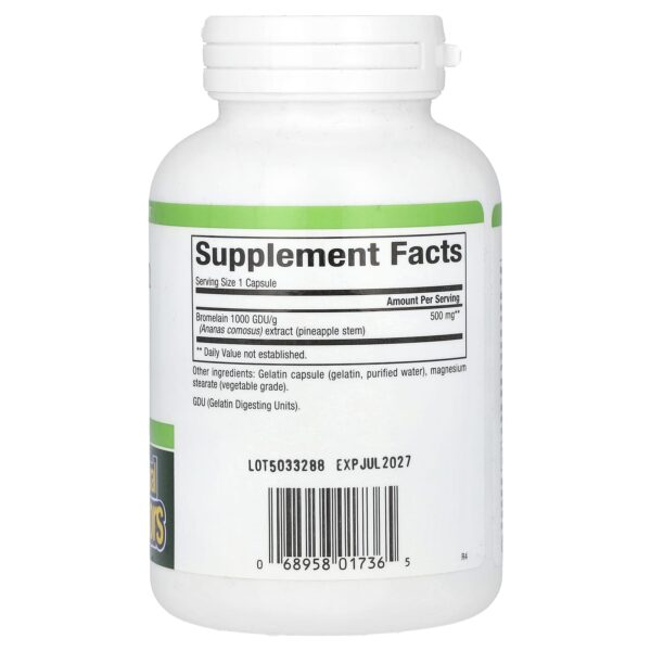 Natural Factors Bromelain, 500 mg, 180 Softgels