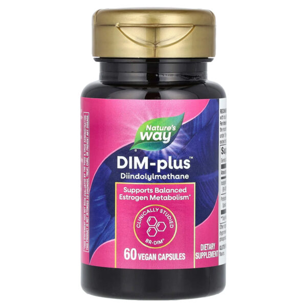 Nature'S Way DIM-Plus, Estrogen Metabolism, 60 Vegetarian Capsules