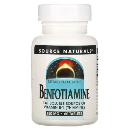 Source Naturals Benfotiamine, 150 mg, 60 tablets