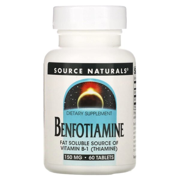Source Naturals Benfotiamine, 150 mg, 60 tablets