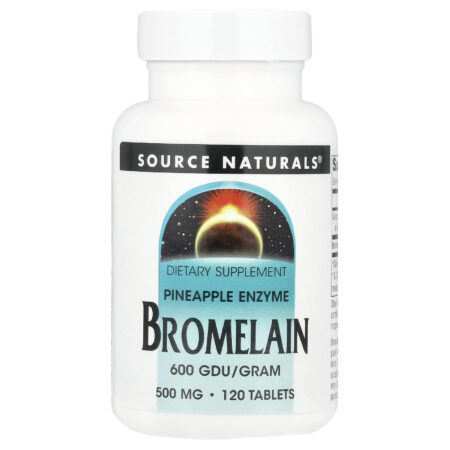 Source Naturals Bromelain 600 GDU/g, 500 mg, 120 Tablets