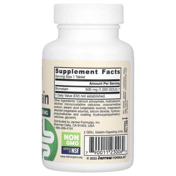 Jarrow Formulas Bromelain, 1000 GDU, 60 tablets