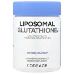 CODEAGE Liposomal Glutathione, 60 vegetable capsules (500 mg per capsule)