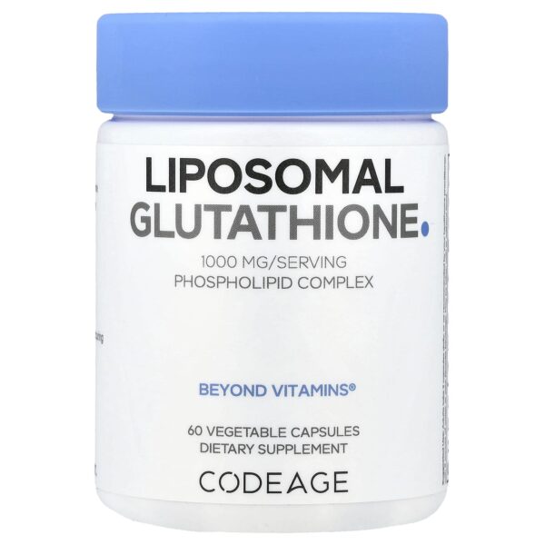 CODEAGE Liposomal Glutathione, 60 vegetable capsules (500 mg per capsule)