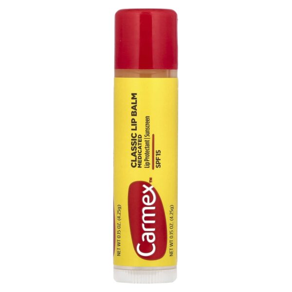 Carmex Classic Lip Balm, Medicinal, SPF 15, 4.25 g