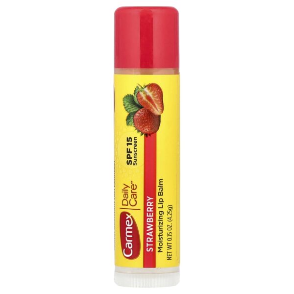 Carmex Daily Care, Moisturizing Lip Balm, Strawberry, SPF15 4.25 g