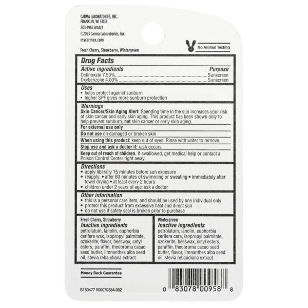 Carmex Daily Care® Moisturizing Lip Balm, SPF 15, Assortment, 3 packs, 4.25 g each