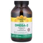 Country Life Natural Omega-3, 1000 mg, 200 Softgels