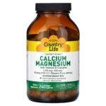 Country Life Target-Mins Calcium Magnesium with Vitamin D Complex, 240 Vegan Capsules