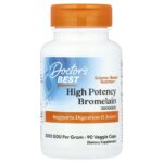 Doctor's BEST Bromelain 3000 GDU, High Strength, 500 mg, 90 Vegetable Softgels