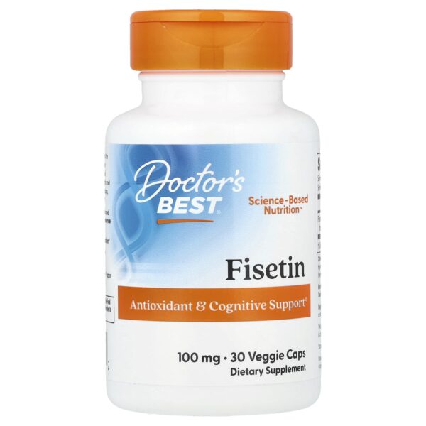 Doctor's BEST Fisetin with Novusetin, 100 mg, 30 vegetarian capsules