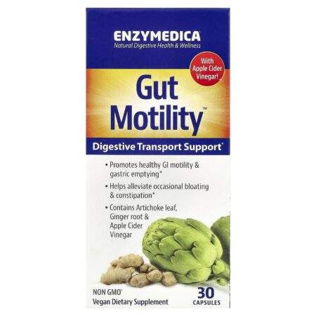 Enzymedica Gut Motility™, Digestive Transport Support, 30 capsules