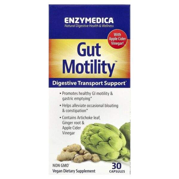 Enzymedica Gut Motility™, Digestive Transport Support, 30 capsules