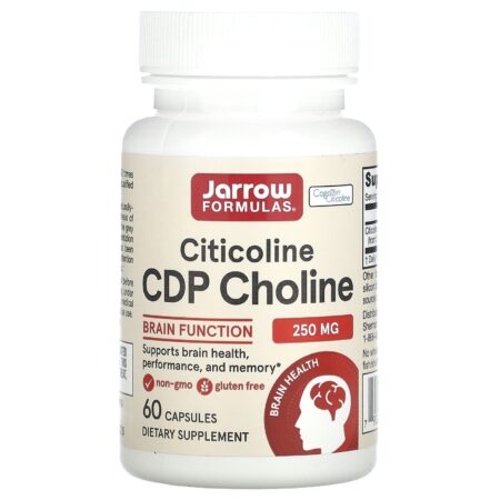 Jarrow Formulas Citicoline, CDP Choline, 250 mg, 60 Capsules