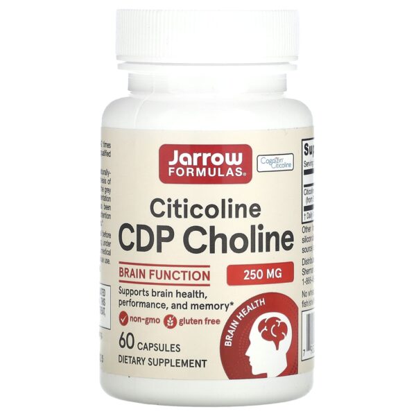 Jarrow Formulas Citicoline, CDP Choline, 250 mg, 60 Capsules