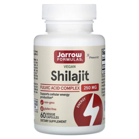 Jarrow Formulas Shilajit Fulvic Acid Complex, 250 mg, 60 Vegetable Capsules.