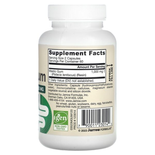Jarrow Formulas, Vegan Mastic, 120 vegetable capsules (500 mg each)