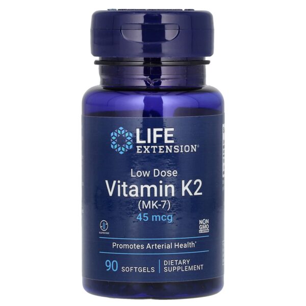 Life Extension vitamin K2 (MK-7), 45 mcg, 90 capsules
