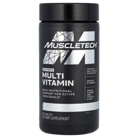 Muscletech Essential Series Platinum Multivitamins 90 Tablets.