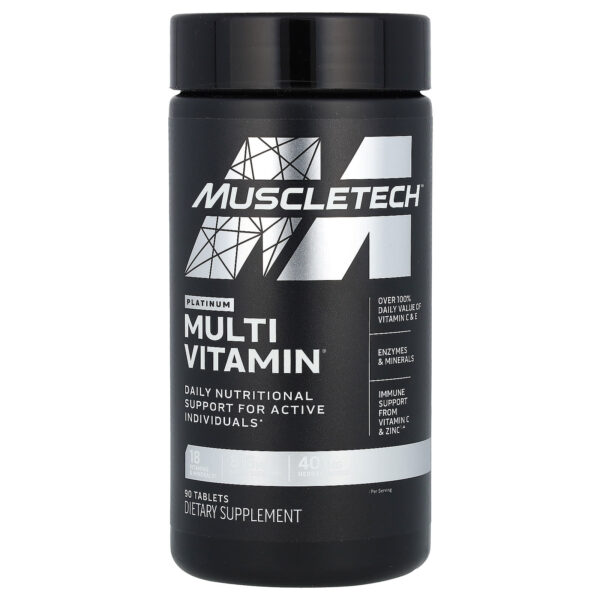 Muscletech Essential Series Platinum Multivitamins 90 Tablets.