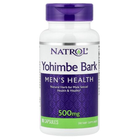 Natrol Yohimbe Bark, 500 mg, 90 capsules