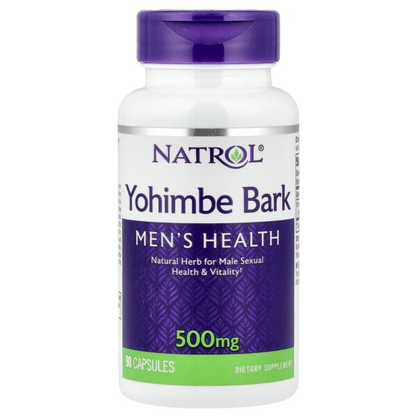 Natrol Yohimbe Bark, 500 mg, 90 capsules