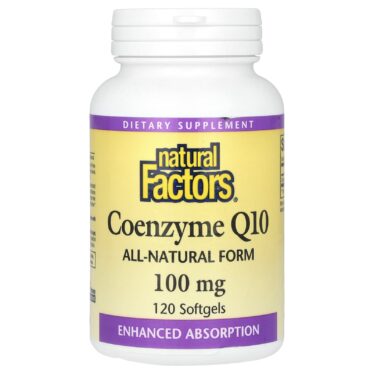 Natural Factors Coenzyme Q10, 200 mg, 60 softgel capsules