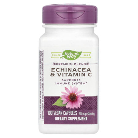 Nature'S Way Echinacea & Vitamin C 100 Vegan Caps