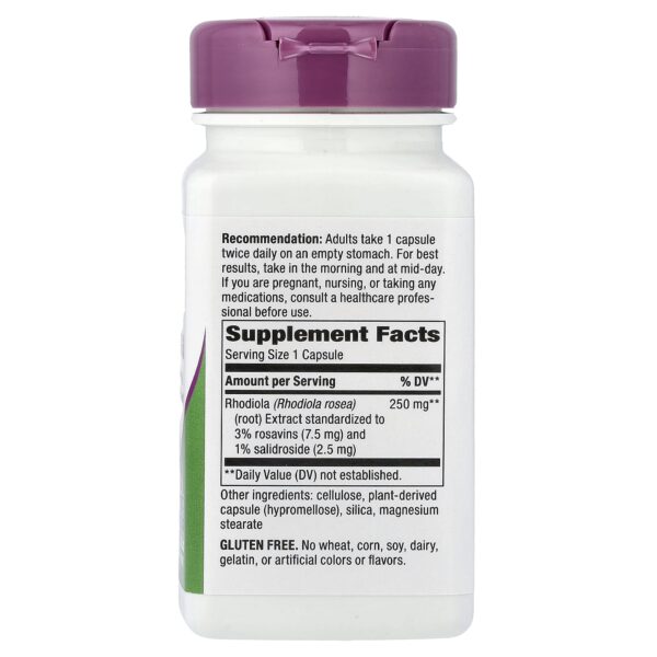 Nature'S Way Rhodiola, 250 mg, 60 Vegan Capsules