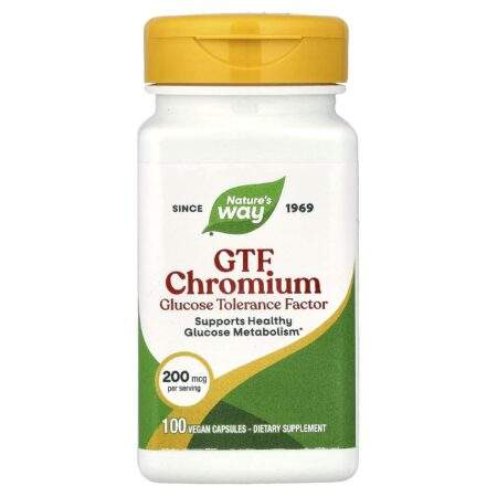 Nature's Way, Chromium GTF, 200 µg, 100 vegan capsules