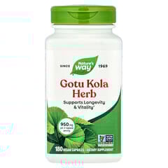 Nature's Way Gotu Kola with Herbs 950 mg - 180 Vegetarian Capsules