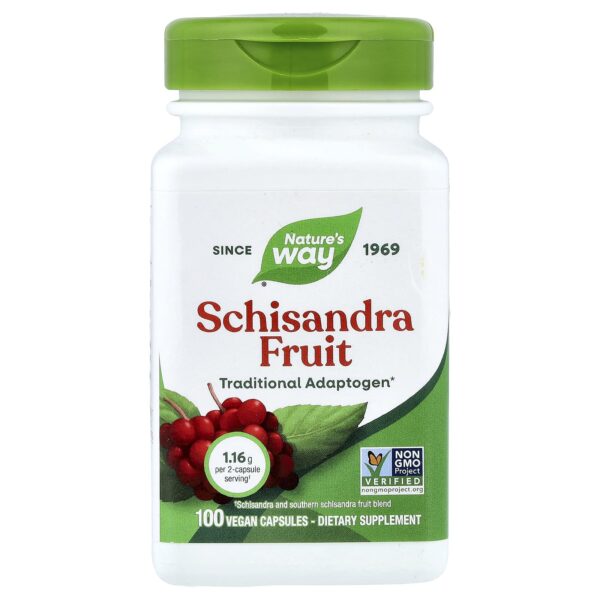 Nature's Way Schisandra Berry, 1160 mg, 100 vegetarian capsules