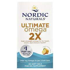 Nordic Naturals Nordic Naturals, Ultimate Omega® 2X, Lemon 2150mg, 60 Softgels