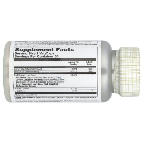 Solaray Total Cleanse™ Liver, 60 vegetarian capsules