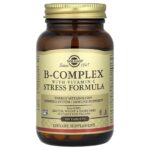Solgar B-Complex with anti-stress formula and vitamin C, 100 tablets