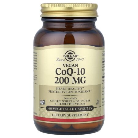 Solgar CoQ-10 Vegan, 200 mg, 60 Vegetable Capsules