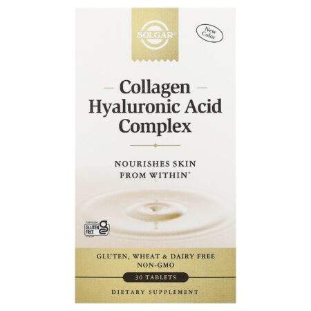 Solgar Hyaluronic Acid and Collagen Complex, 30 tablets
