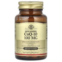 Solgar Megasorb CoQ-10, 100 mg, 60 softgels