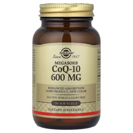 Solgar Megasorb CoQ-10, 600 mg, 30 softgels